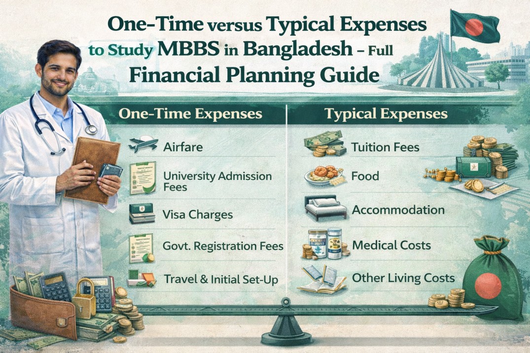 One-Time versus Typical Expenses to Study MBBS in Bangladesh – Full Financial Planning Guide