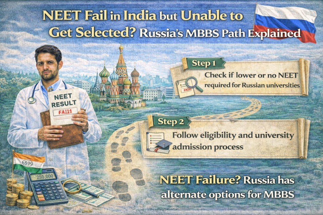 NEET Fail in India but Unable to Get Selected? Russia’s MBBS Path Explained