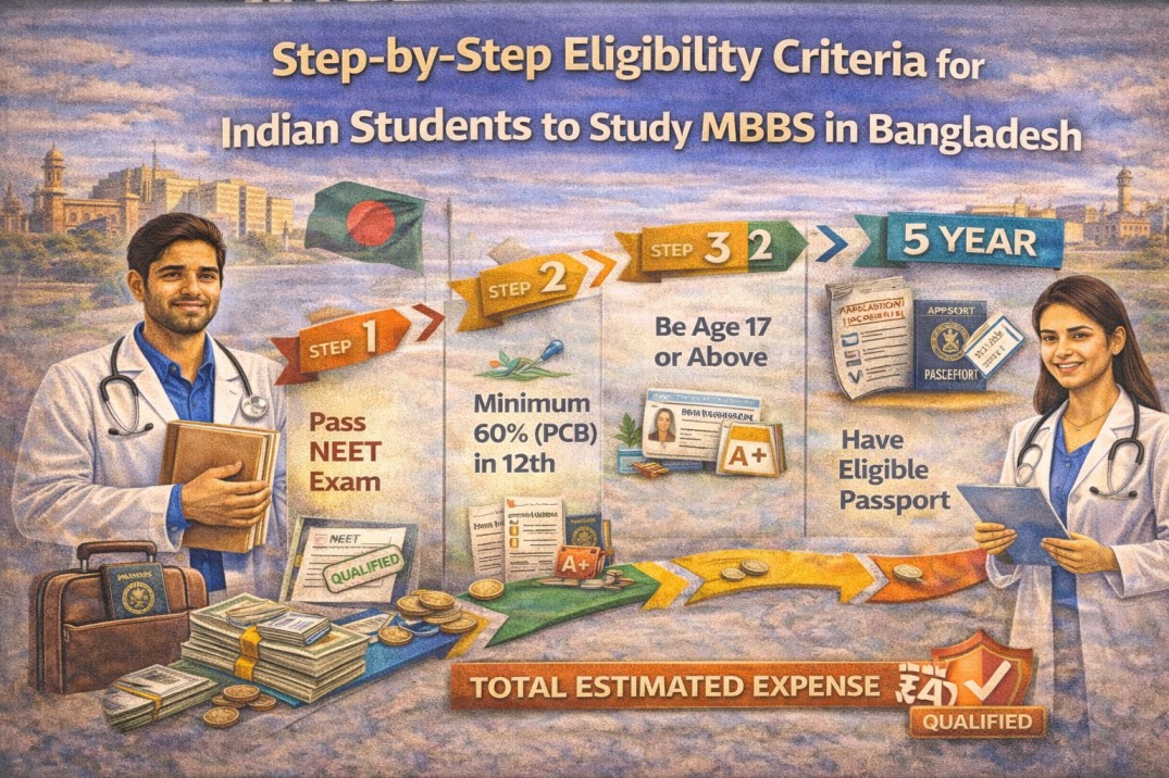Step-by-Step Eligibility Criteria for Indian Students to Study MBBS in Bangladesh