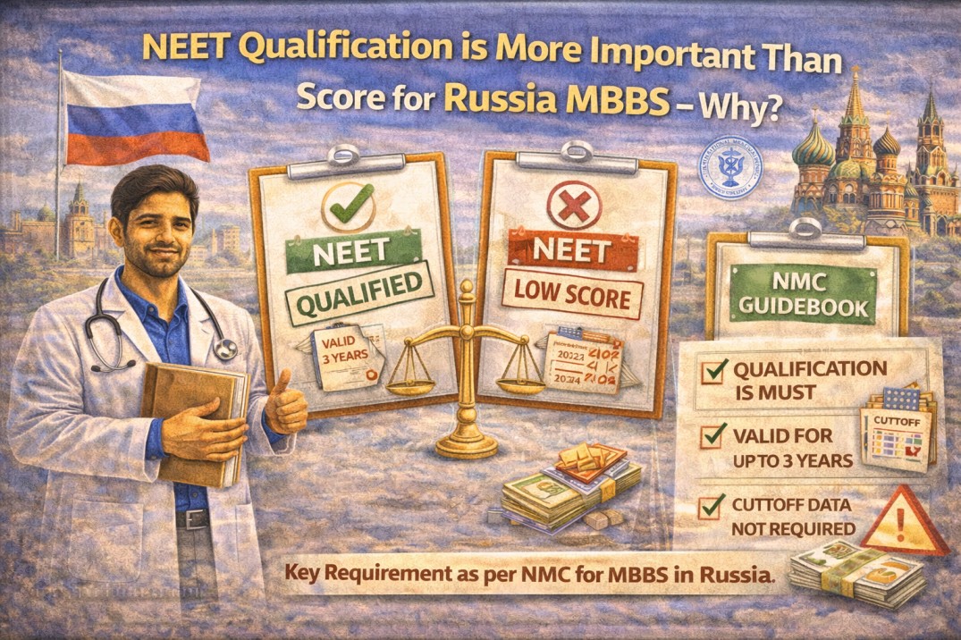 NEET Qualification is More Important Than Score for Russia MBBS – Why?