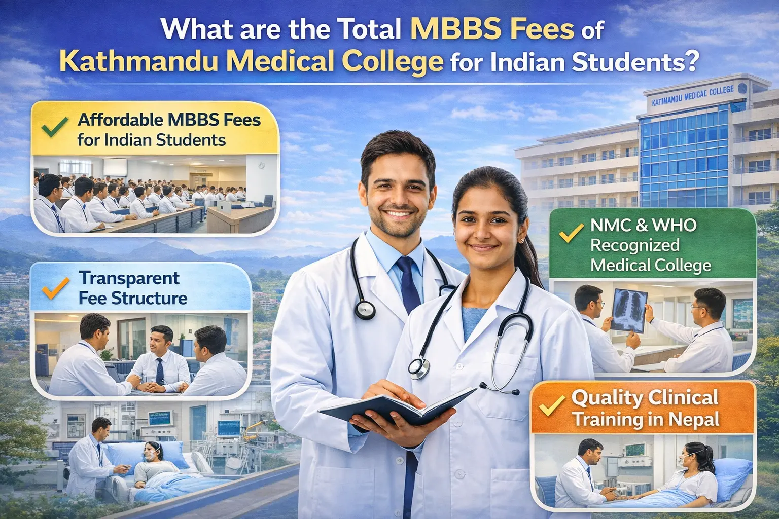 What are the Total MBBS Fees of Kathmandu Medical College for Indian Students?