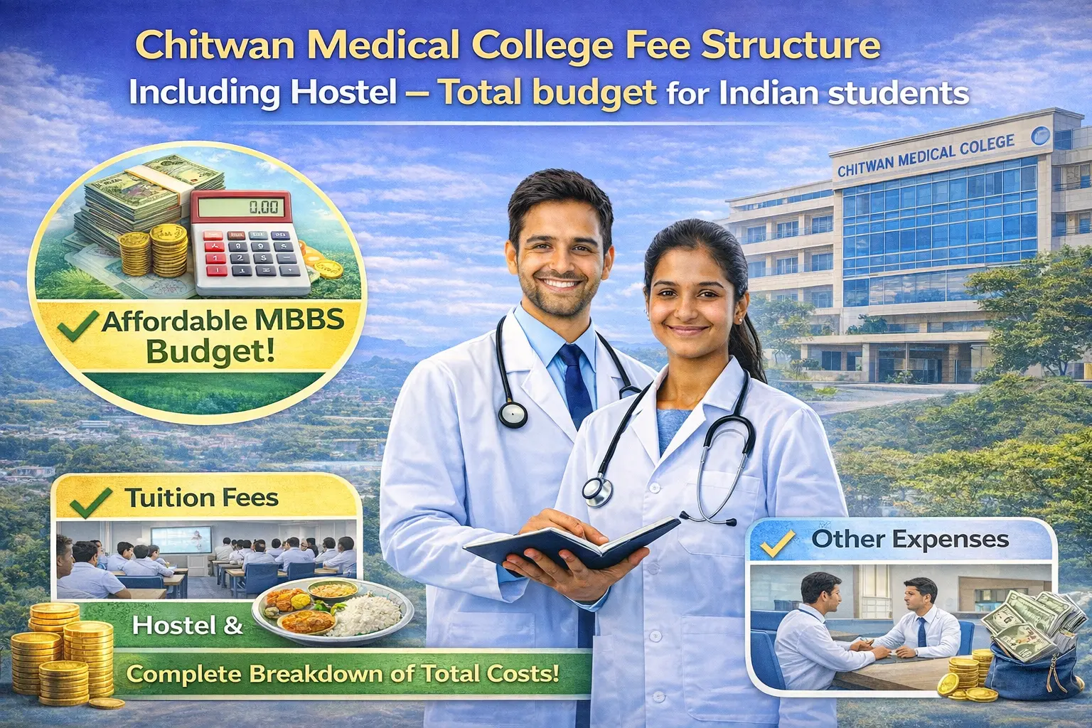Chitwan Medical College Fee Structure Including Hostel – Total budget for Indian students