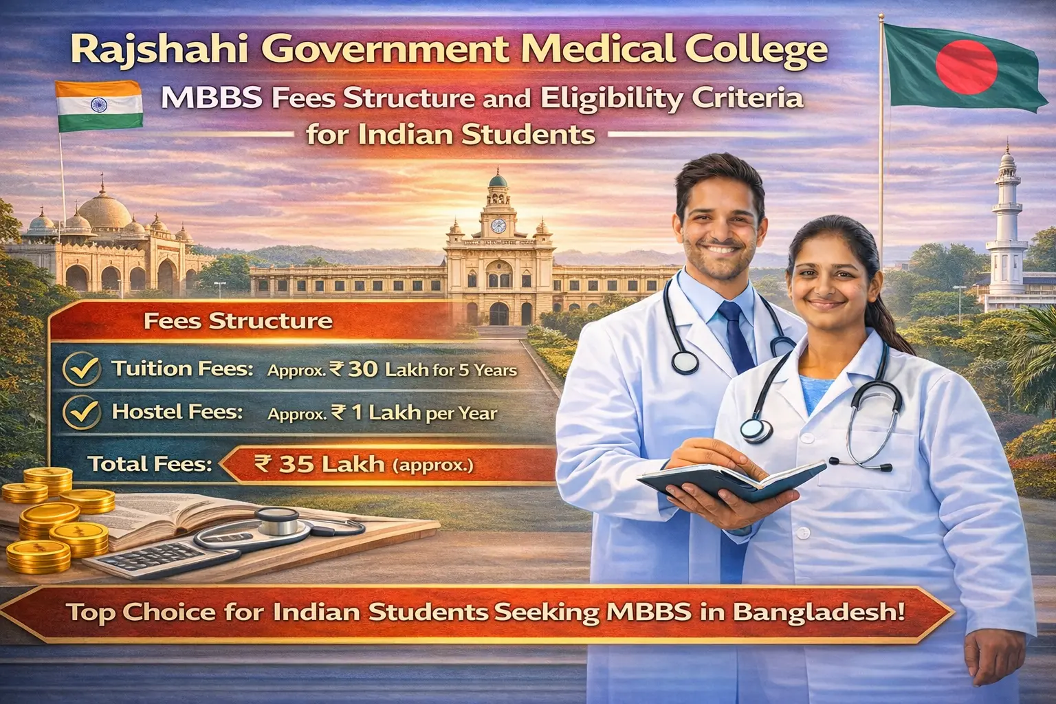 Rajshahi Government Medical College MBBS Fees Structure and Eligibility Criteria for Indian Students