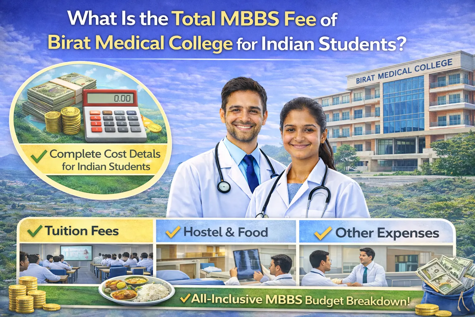 What Is the Total MBBS Fee of Birat Medical College for Indian Students