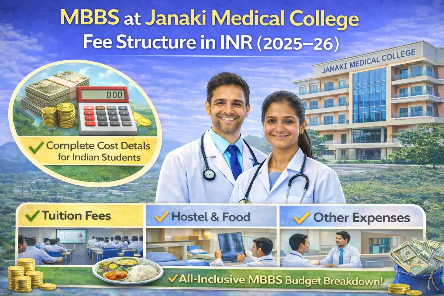 MBBS at Janaki Medical College Fee Structure in INR (2025–26)