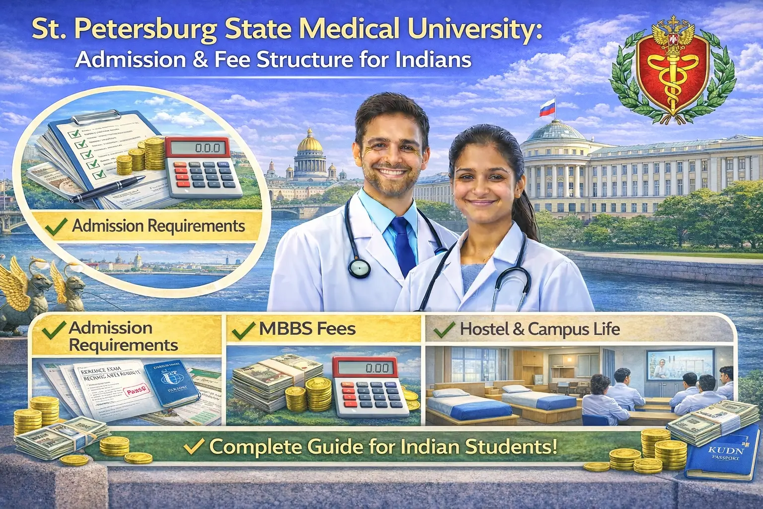 St. Petersburg State Medical Academy: Admission & Fee Structure for MBBS in Russia for Indian Students