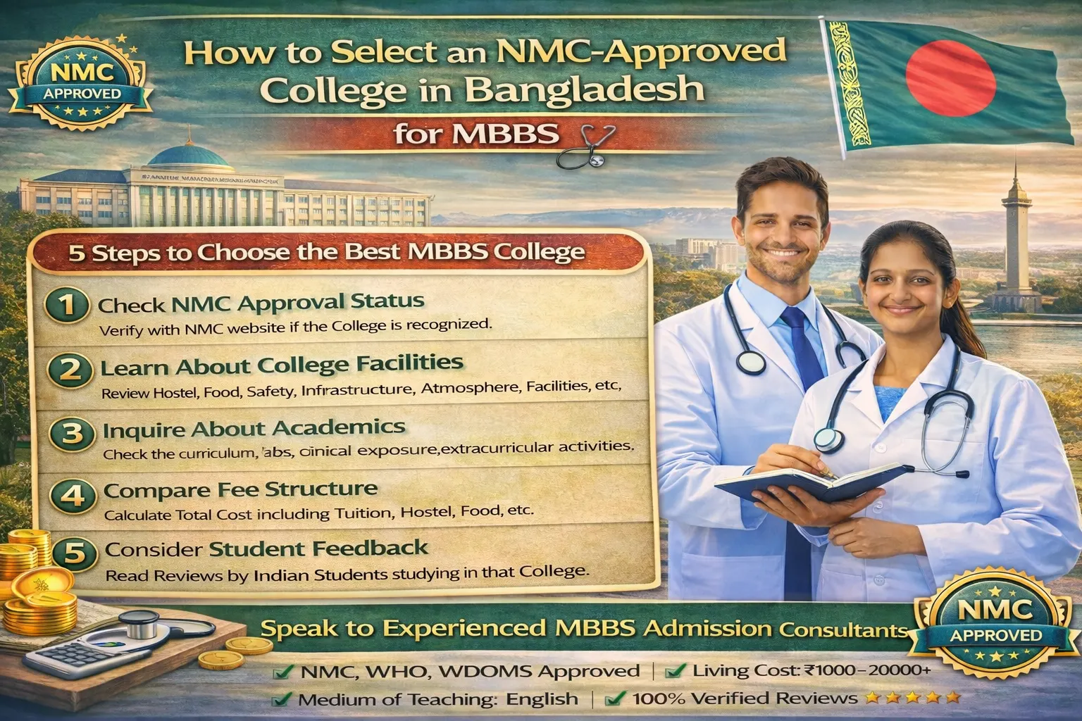 How to Select an NMC-Approved College in Bangladesh for MBBS