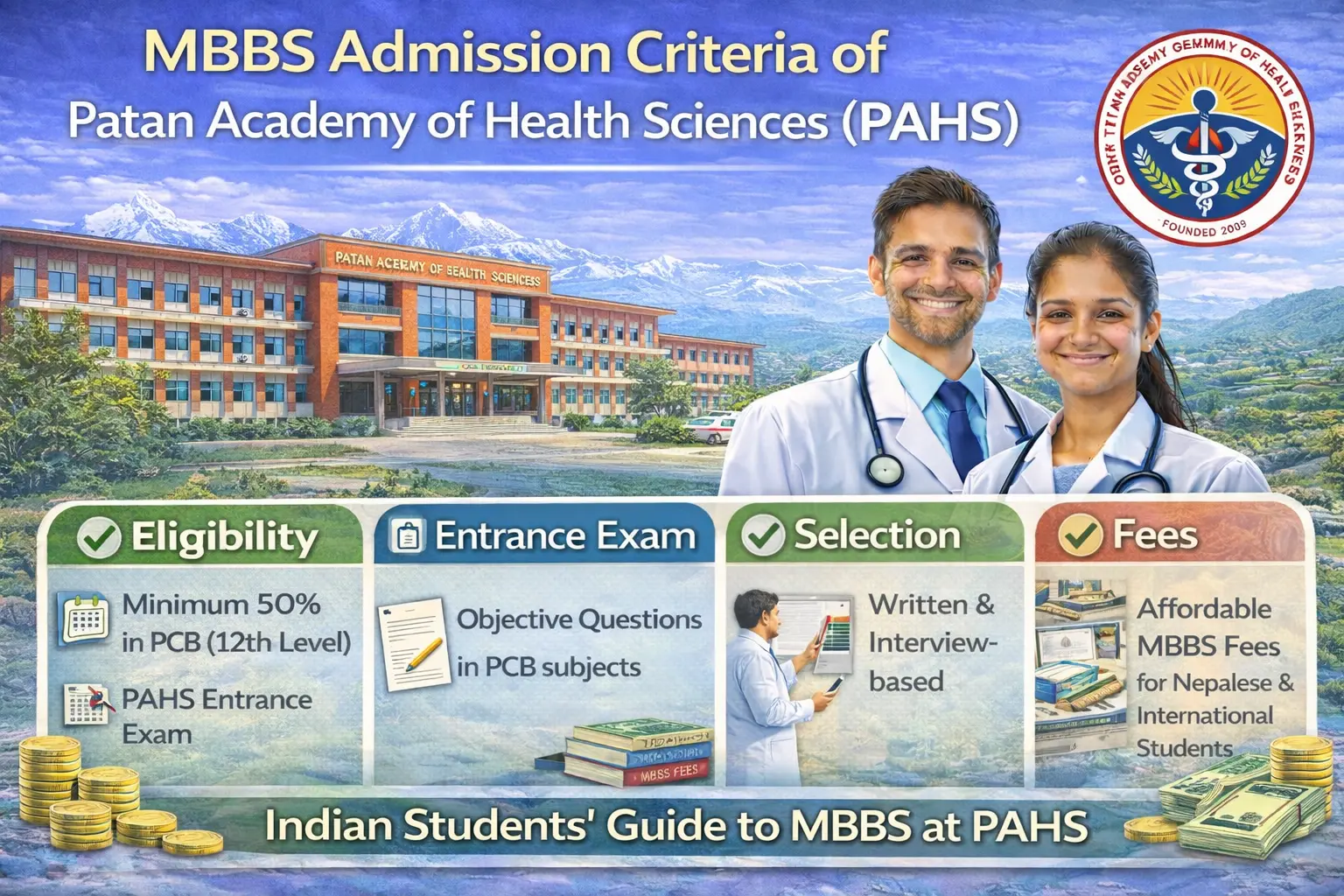 MBBS Admission Criteria of Patan Academy of Health Sciences (PAHS)