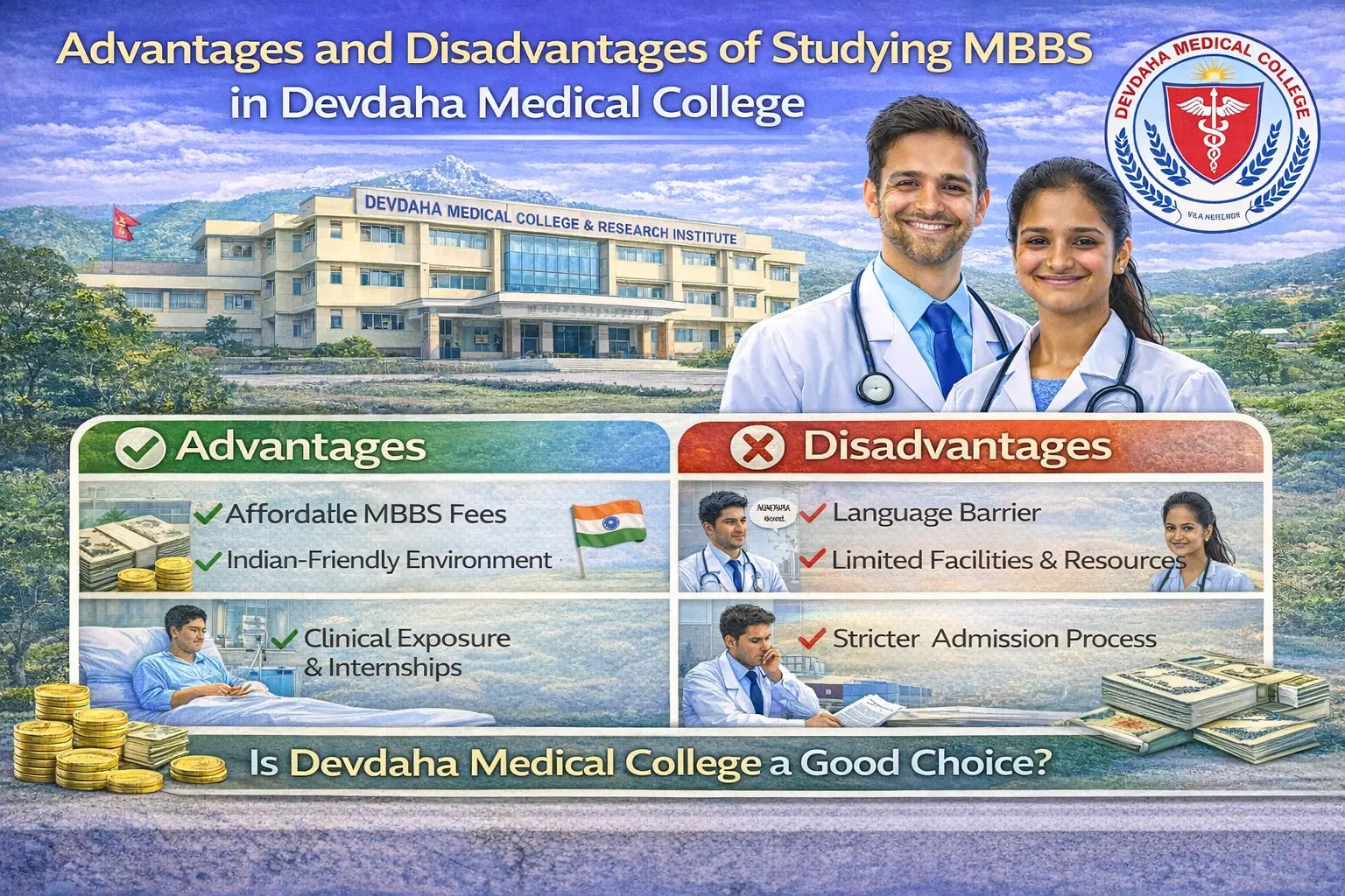 Advantages and Disadvantages of Studying MBBS in Devdaha Medical College