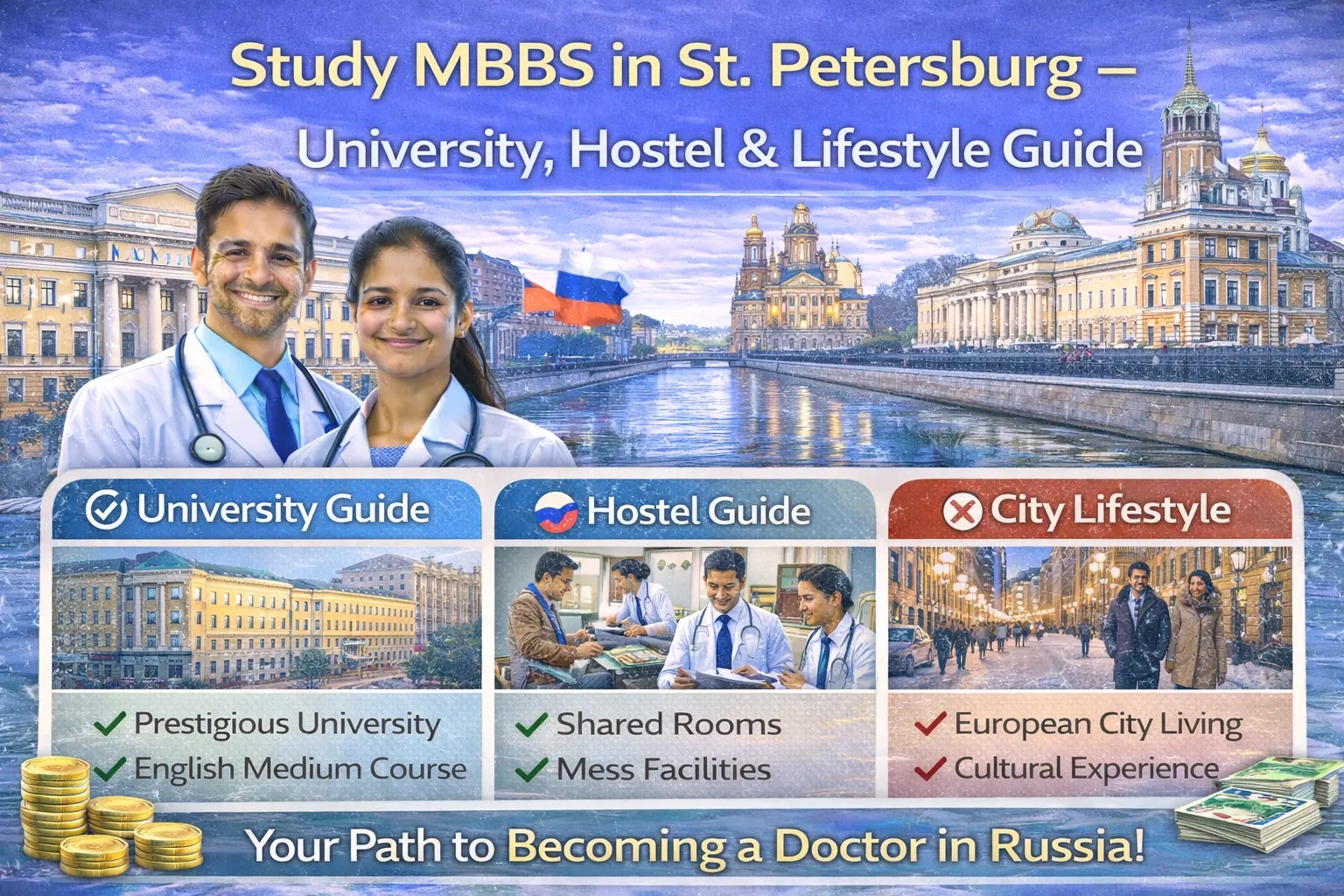 Study MBBS in St. Petersburg – University, Hostel & Lifestyle Guide.