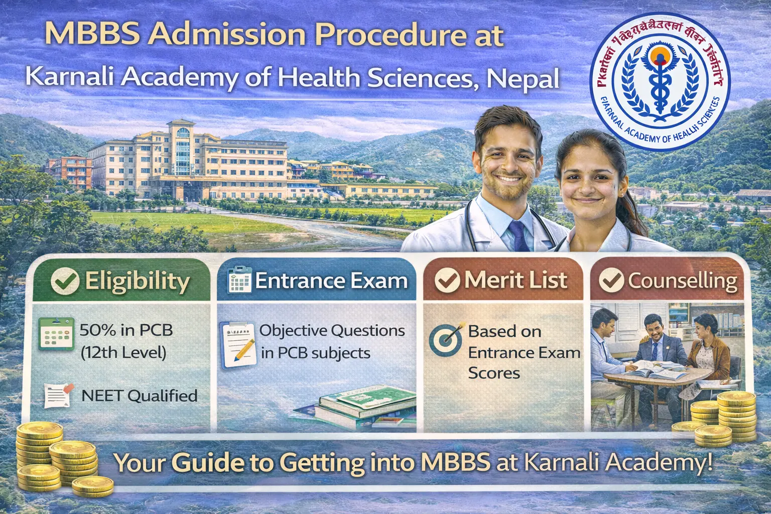 MBBS Admission Procedure at Karnali Academy of Health Sciences, Nepal