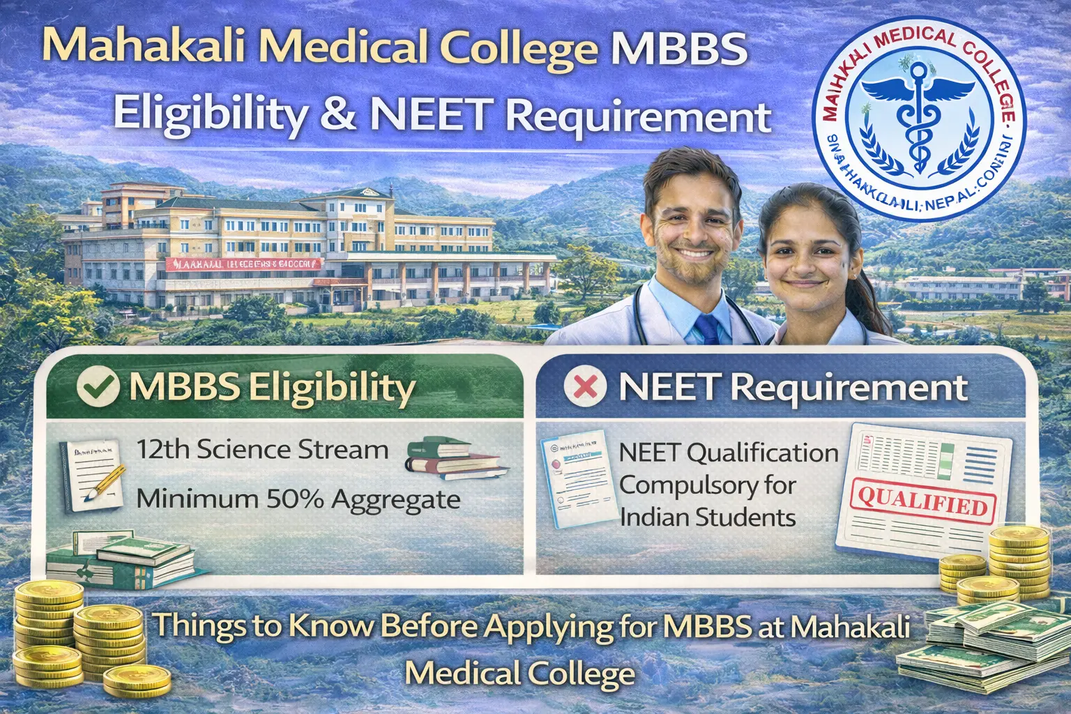Mahakali Medical College MBBS Eligibility & NEET Requirement