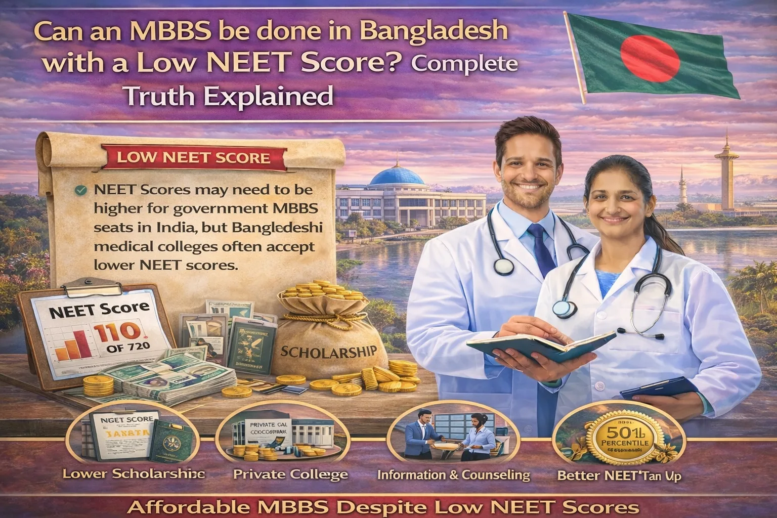 Can an MBBS be done in Bangladesh with a Low NEET score? Complete Truth Explained