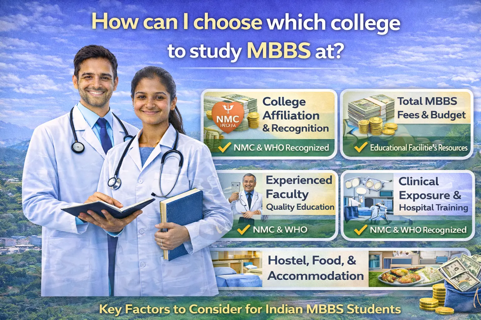 How can I choose which college to study MBBS at?