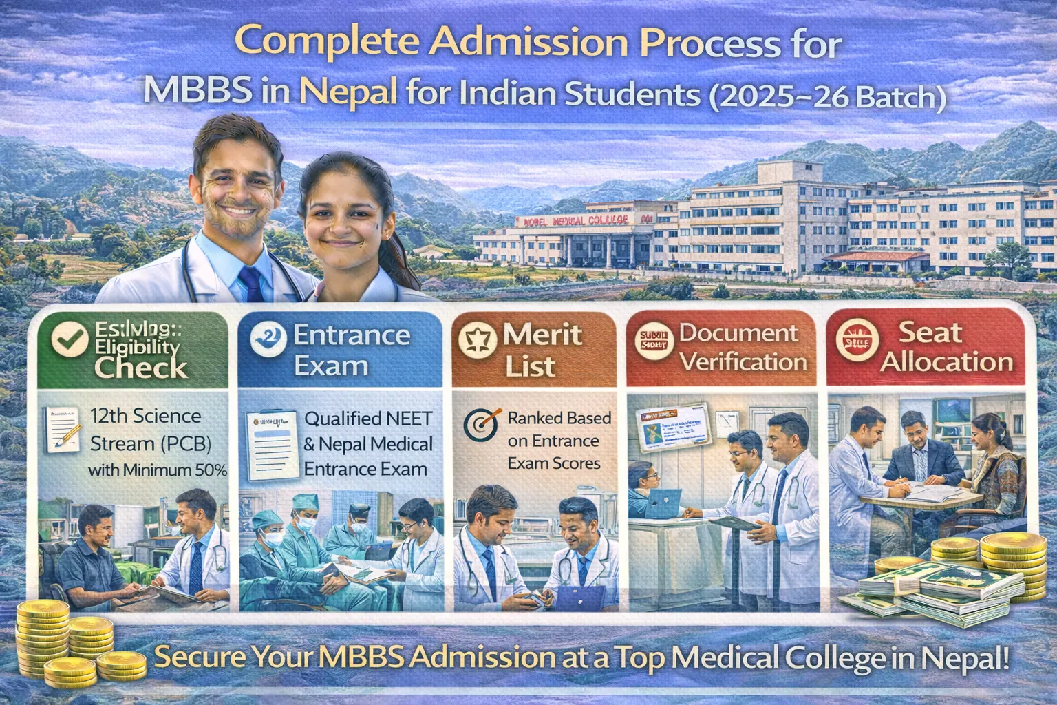 Full Admission Procedure MBBS in Nepal for Indian (2025–26 Session)