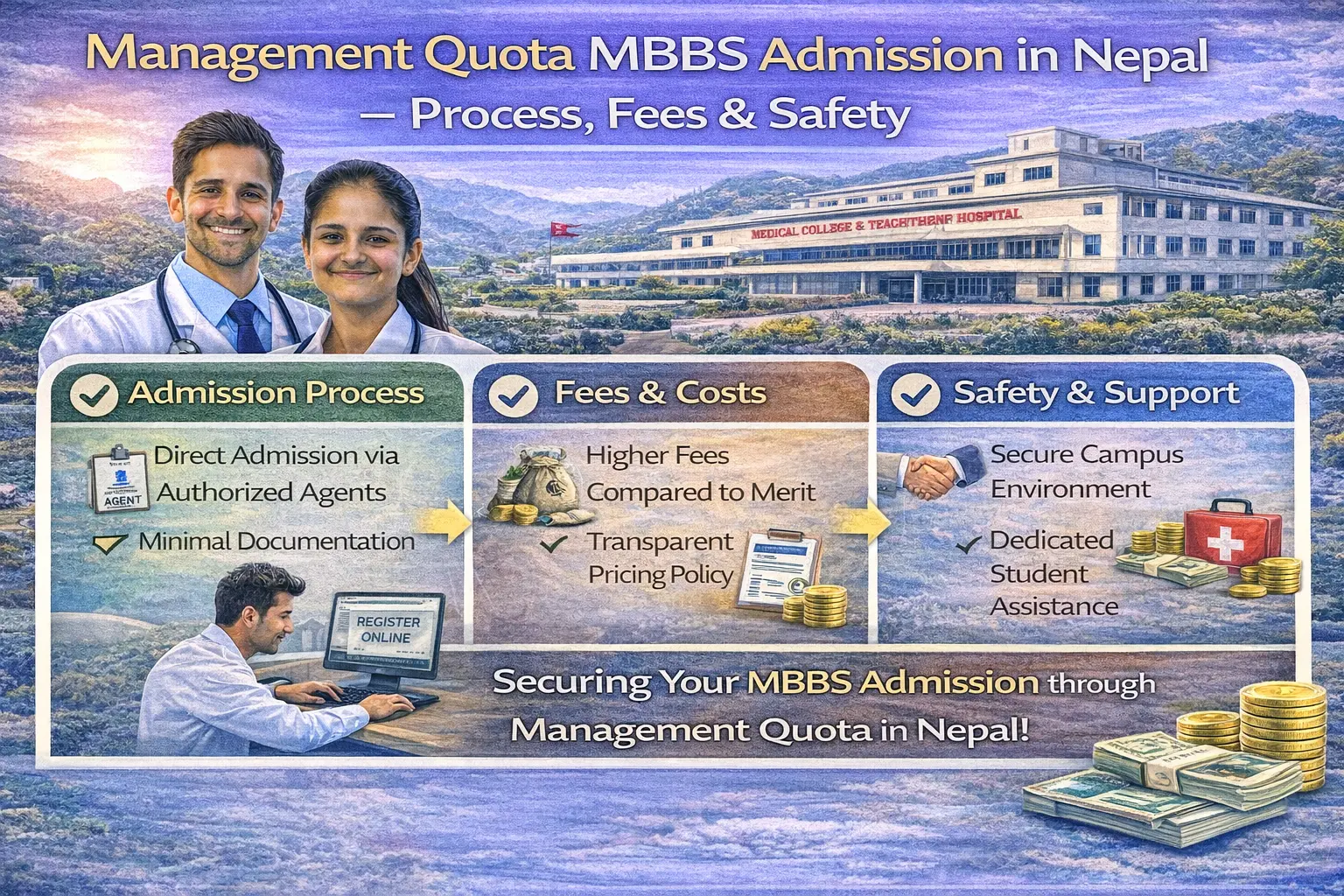 Management Quota MBBS Admission in Nepal – Procedure, Fees & Safety