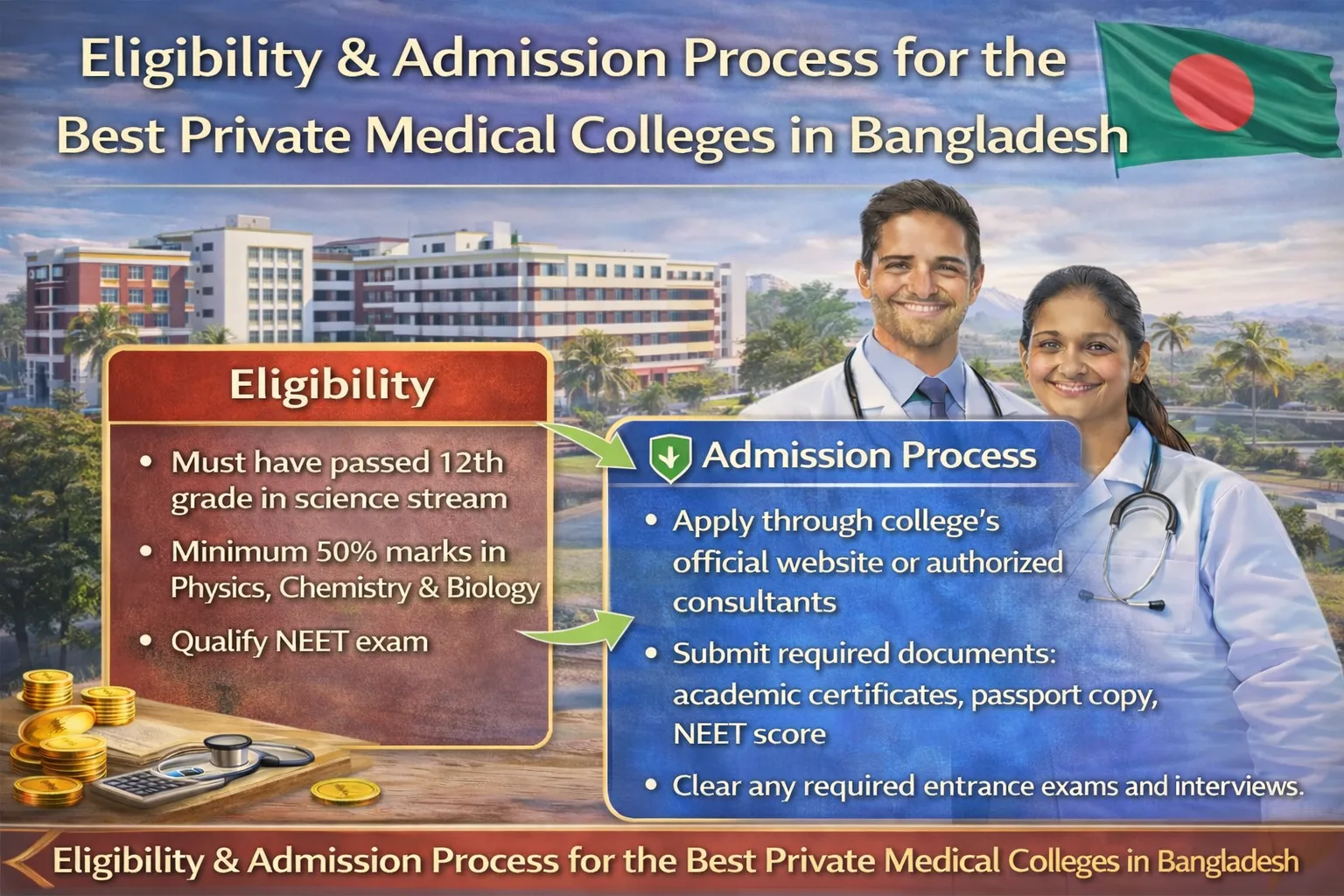 Eligibility and Admission Process for the Best Private Medical Colleges in Bangladesh