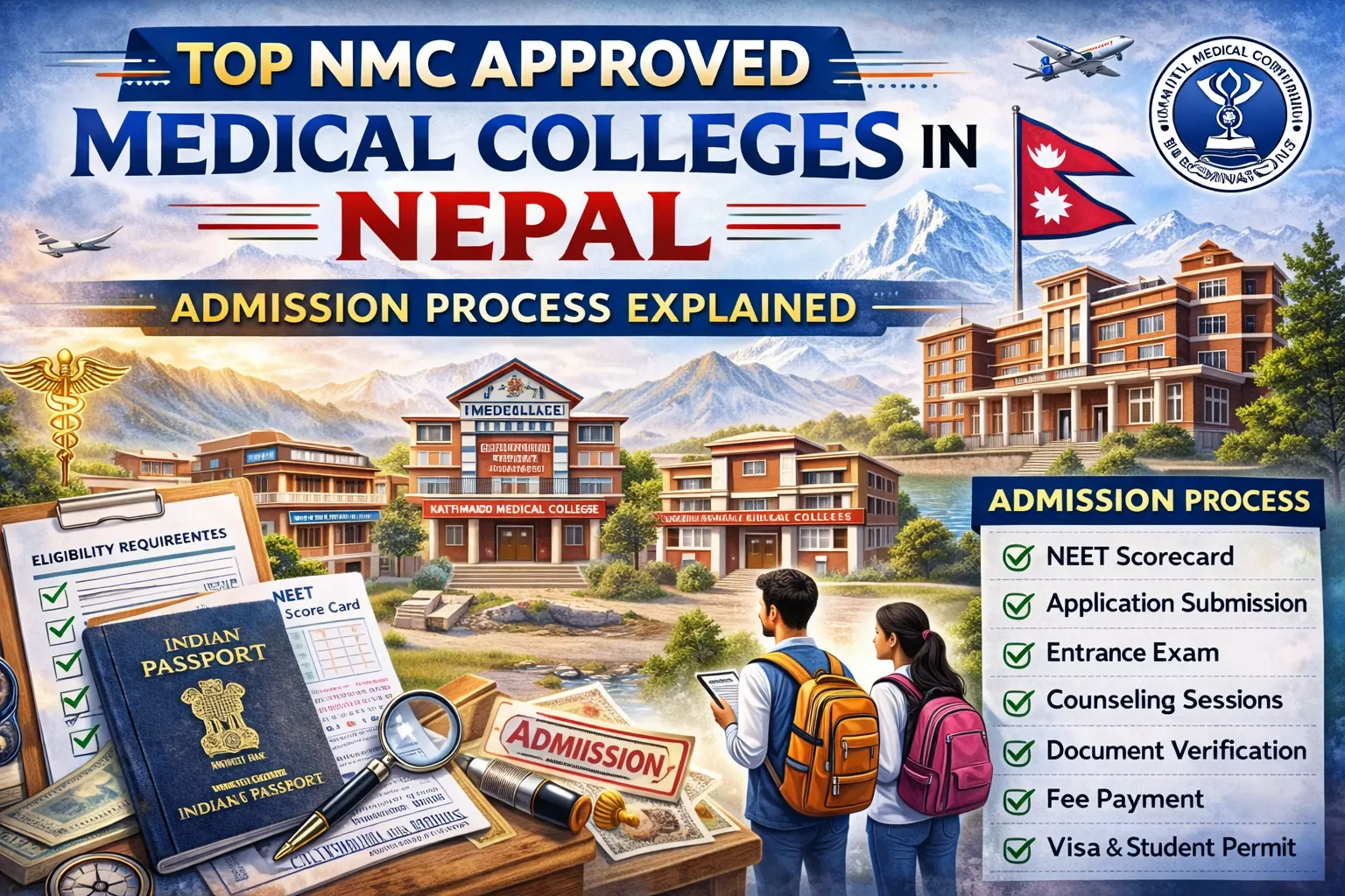 Top NMC-Approved Medical Colleges in Nepal – Admission Process Explained