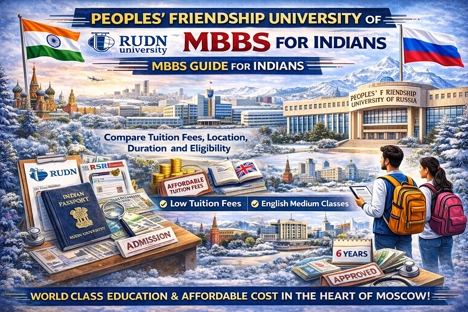 MBBS in Russia at RUDN University or Peoples’ Friendship University of Russia (RUDN) for Indians