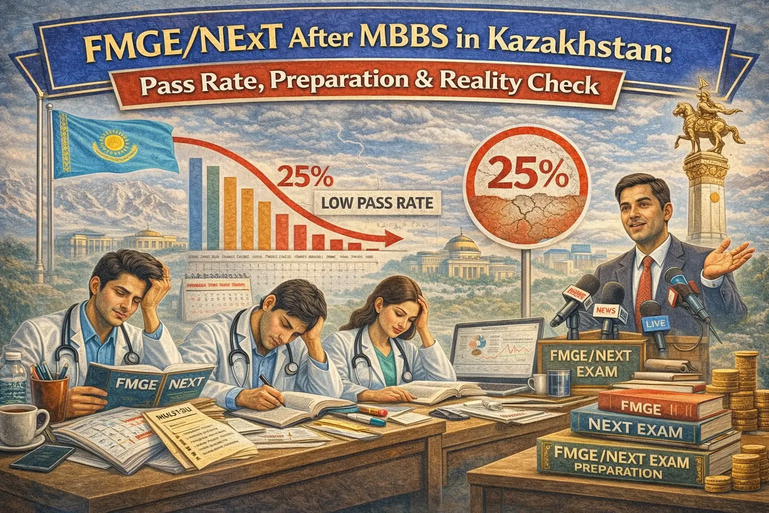 FMGE/NExT After MBBS in Kazakhstan: Pass Rate, Preparation & Reality Check