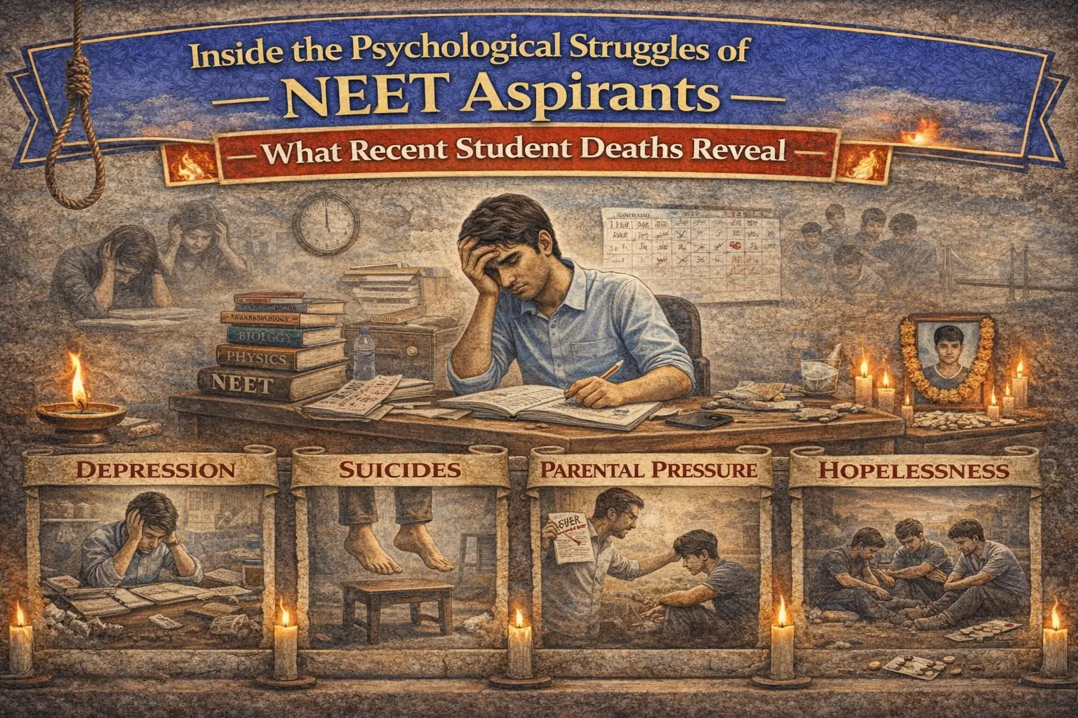 Inside the Psychological Struggles of NEET Aspirants — What Recent Student Deaths Reveal