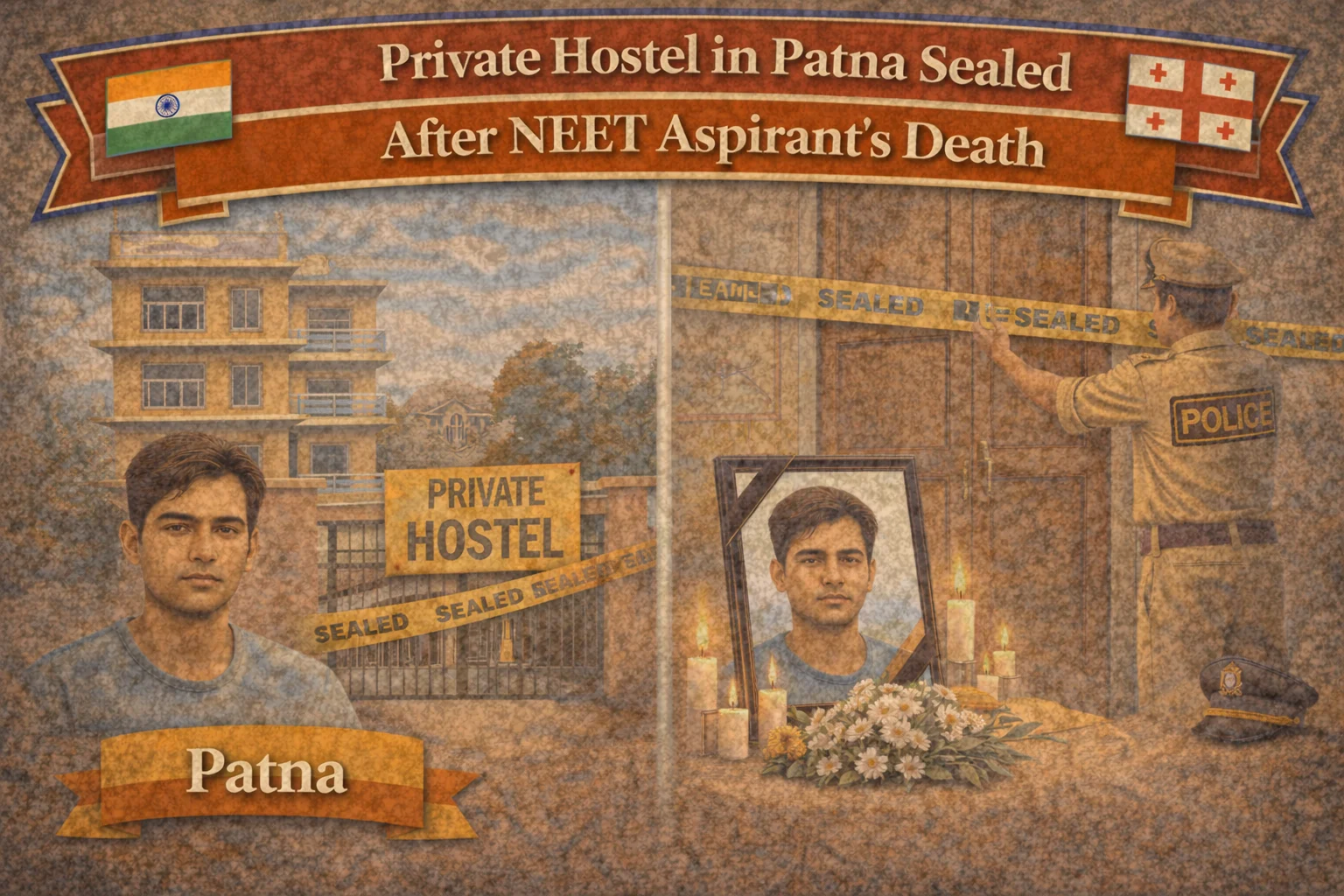 Private Hostel in Patna Sealed After NEET Aspirant’s Death