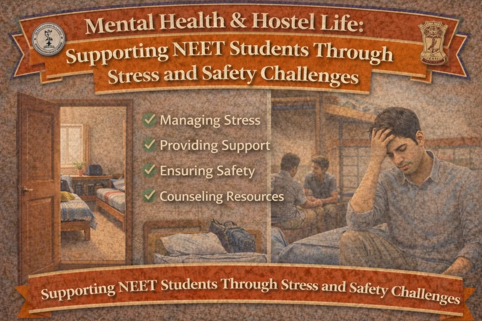 Mental Health and Hostel Life: Helping NEET Students Deal with Stress and Safety Issues