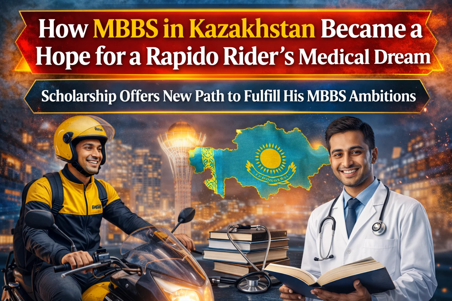 How a Rapido Rider’s Medical Dream Was Revived With MBBS In Kazakhstan
