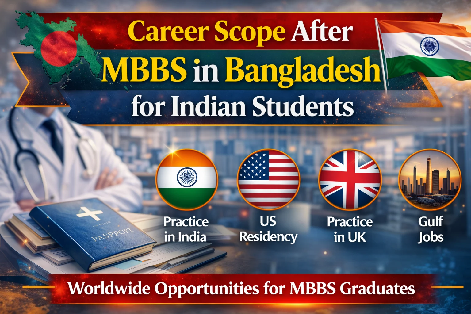 (2026 Guide) Career Options After MBBS in Bangladesh for Indian Students