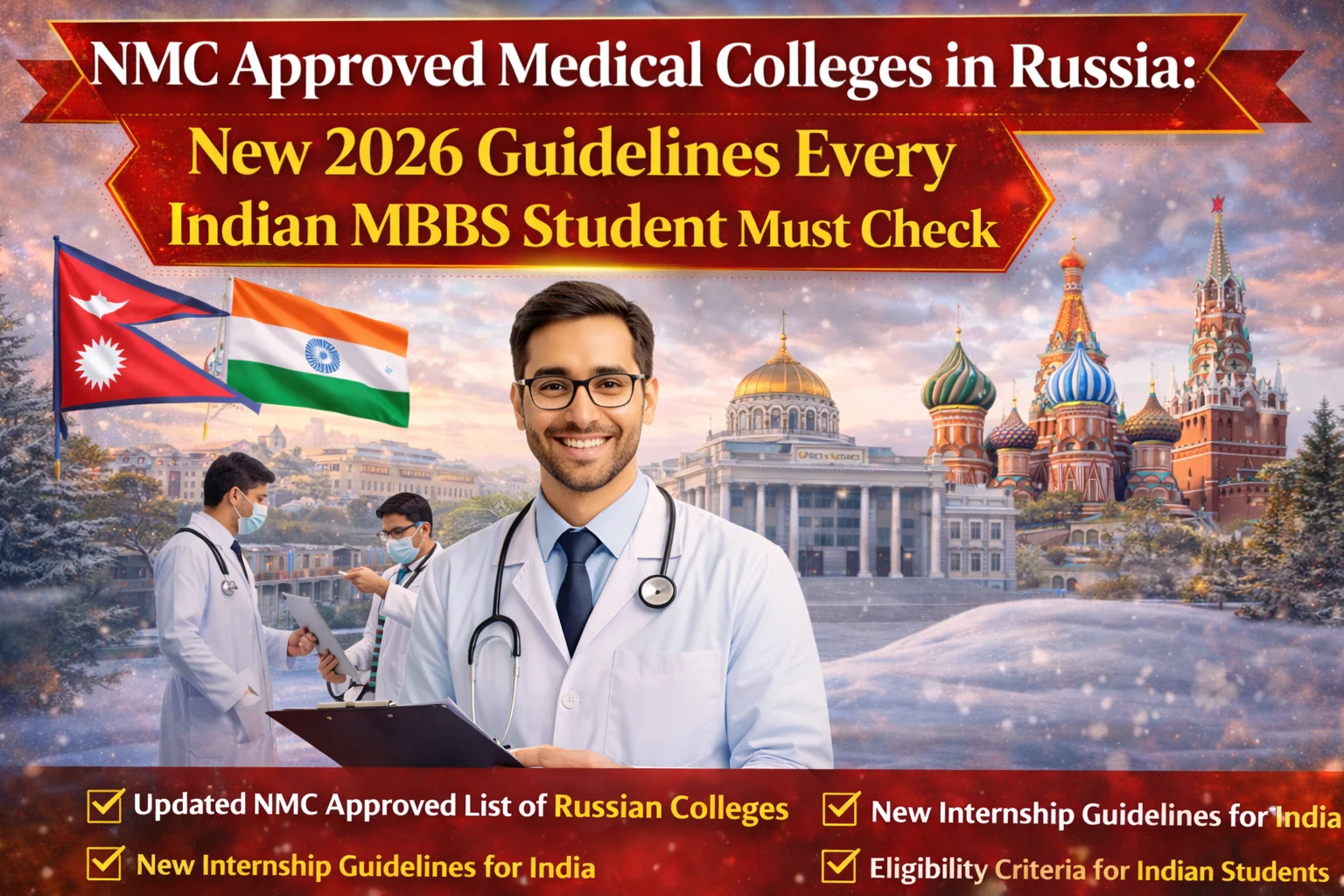 NMC Approved Medical Universities in Russia: New Reset 2026 Guidelines All Indian MBBS Students Must Check