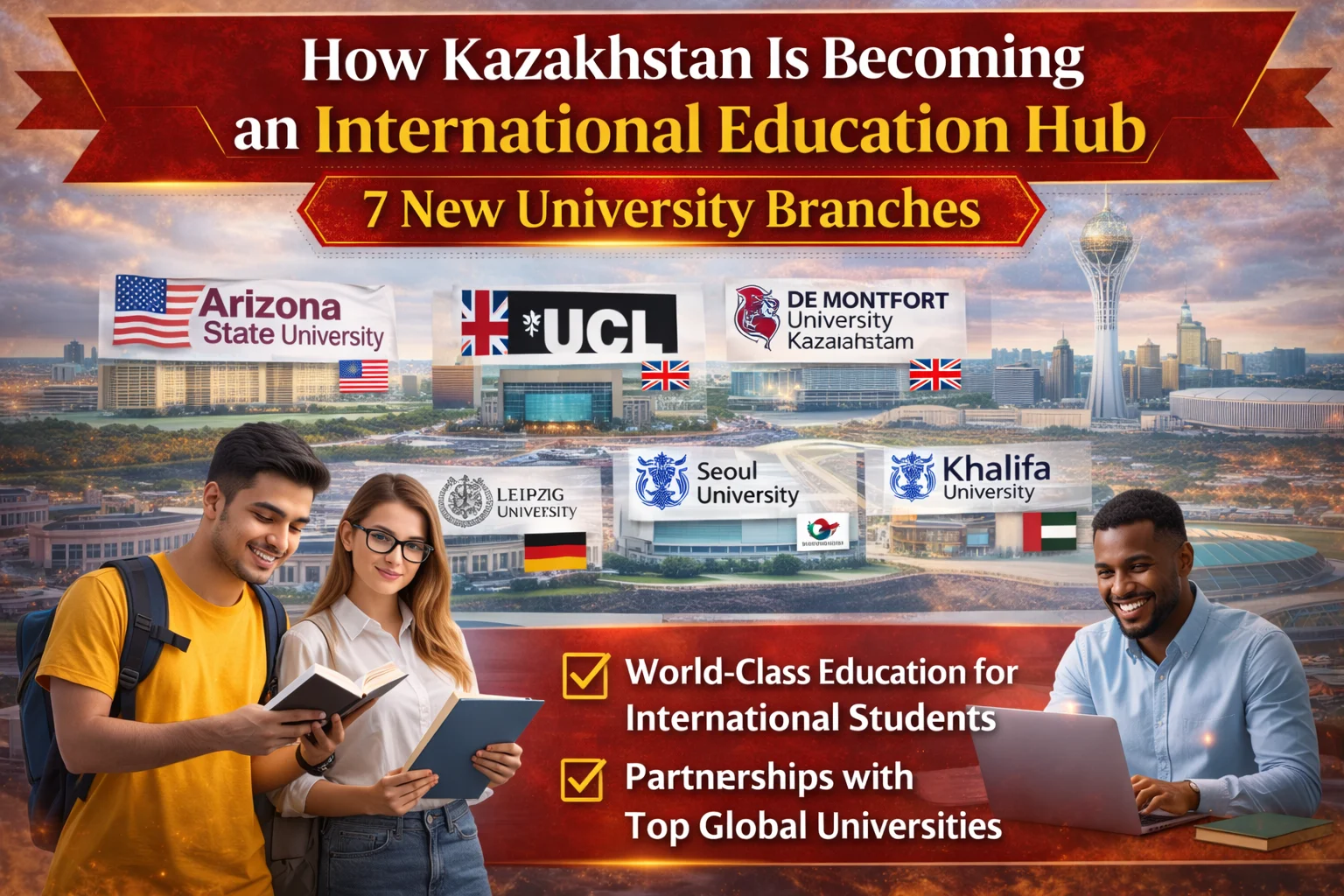 Kazakhstan As an International Hub for Education — 7 New University Branches (2026)