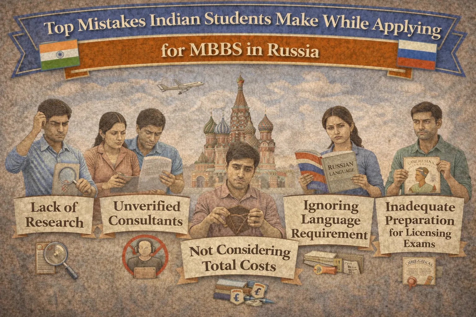 Biggest Errors Indian Students Make When Getting an MBBS in Russia