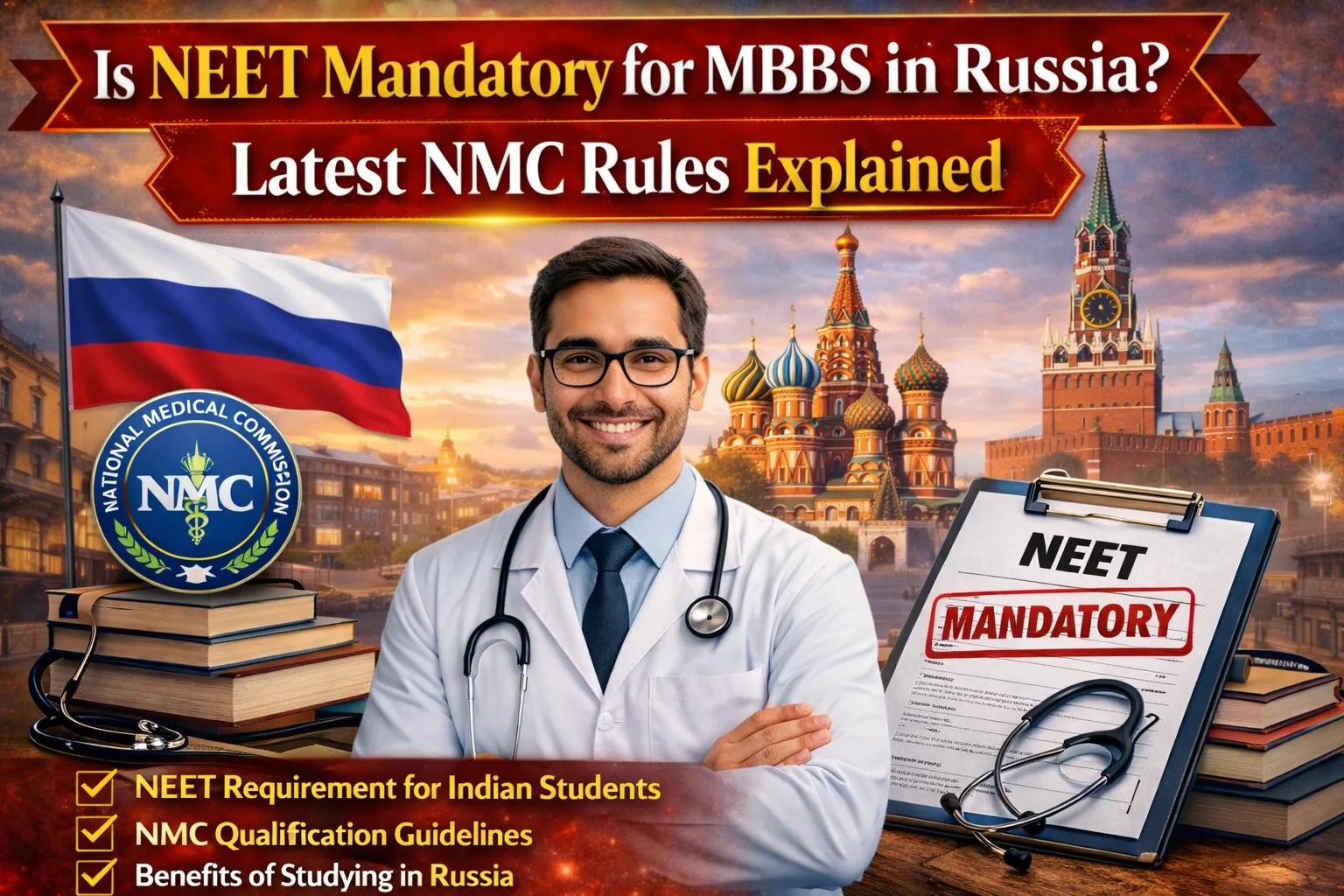 Does One Need to Clear NEET For MBBS in Russia? Latest NMC Rules Explained