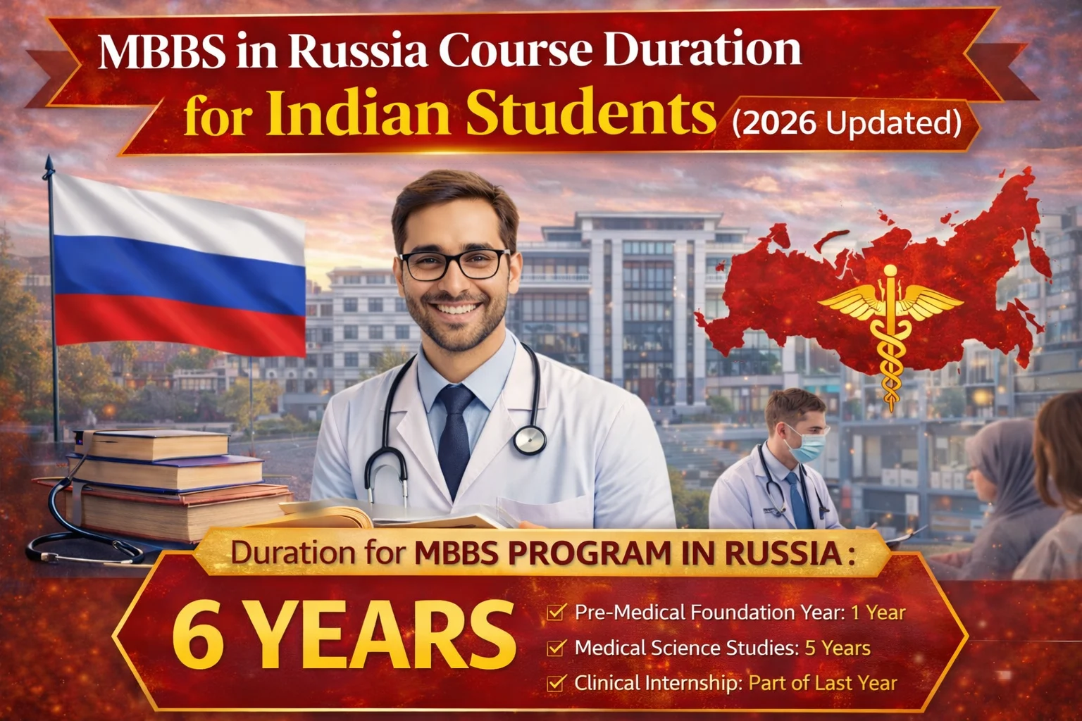 In (2026 Updated) MBBS in Russia Course Duration for Indian Students
