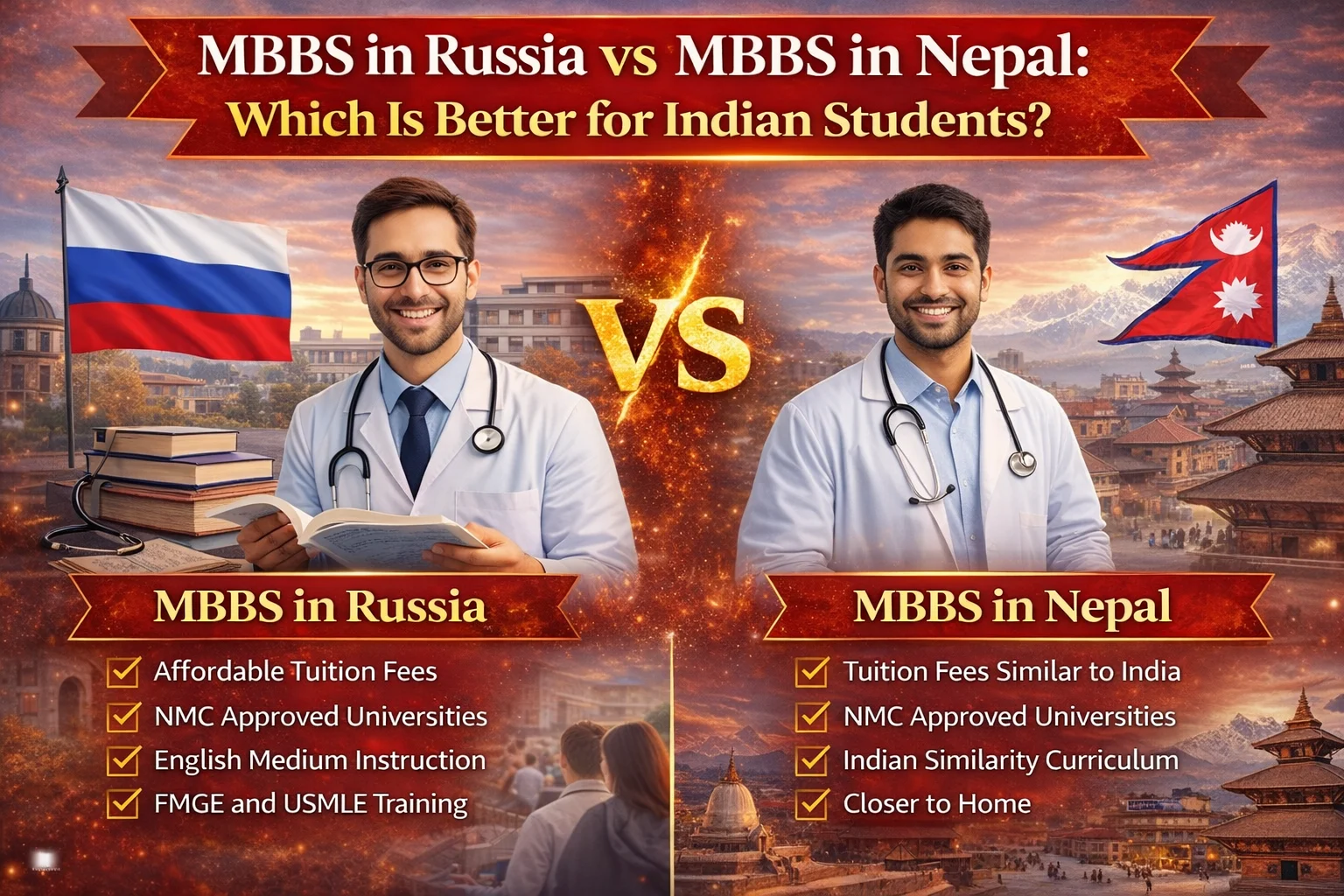 MBBS in Russia vs MBBS in Nepal: Which is Better for Indian Students?