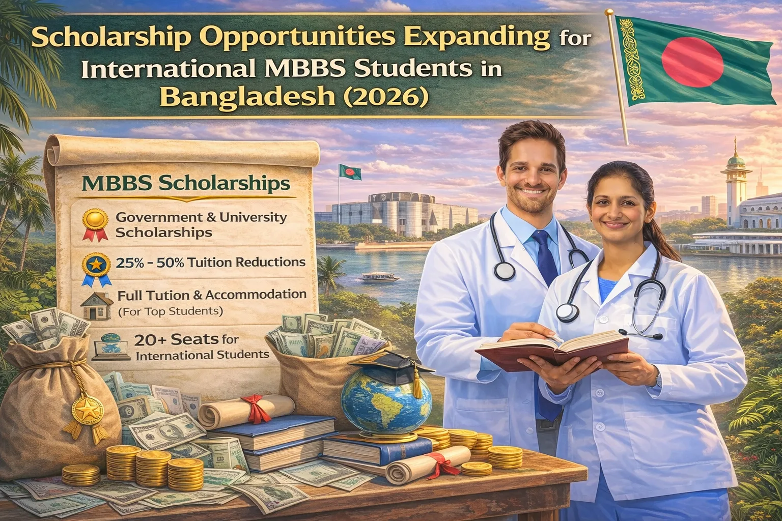MBBS in Bangladesh 2026 — International Applicants Find More Scholarships