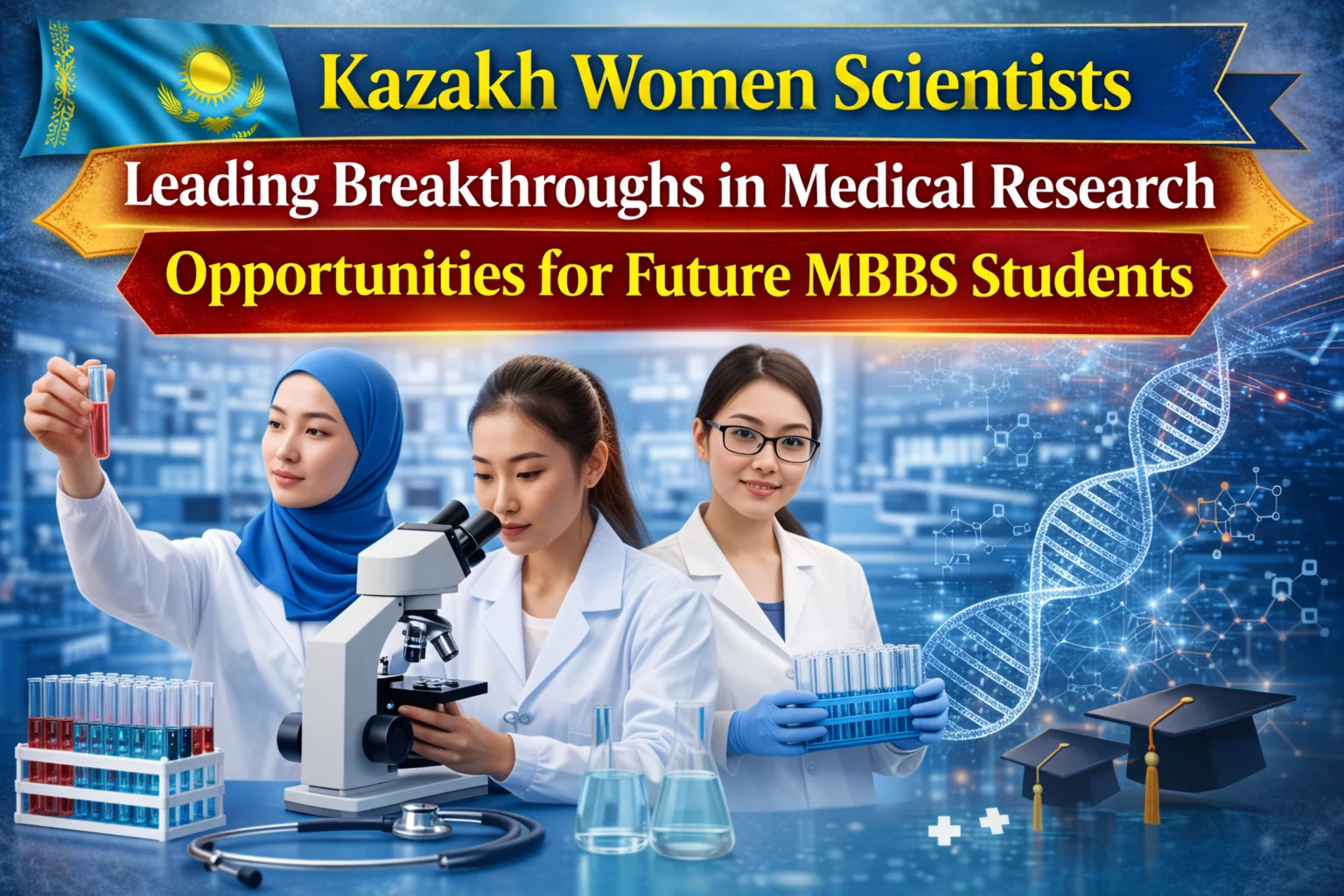Kazakh Women Researchers Curturing Breakthroughs in Medical research — The Golden Opportunity for MBBS aspirants