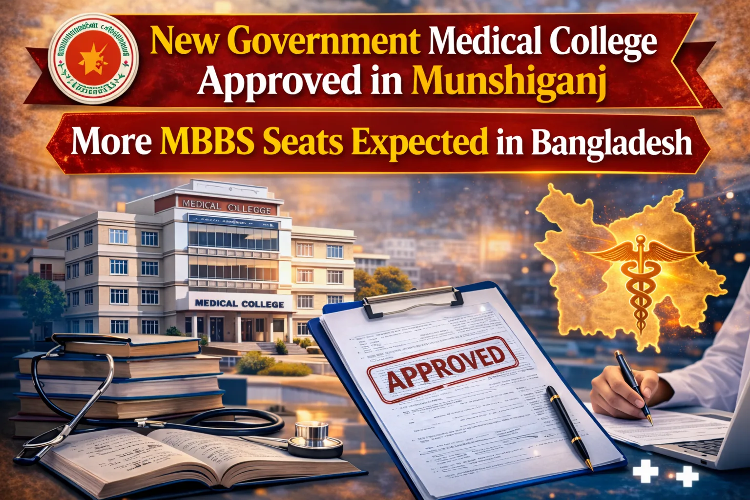 MBBS seats in Bangladesh – Munshiganj New Government Medical College Approved