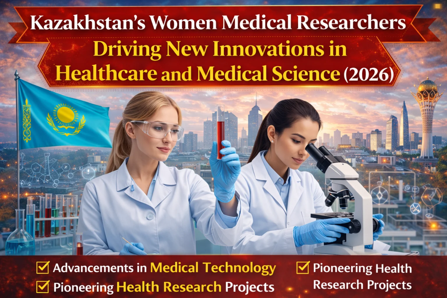 Kazakhstan Women Medical Researchers Leading Innovations in Healthcare and Medicine (2026)