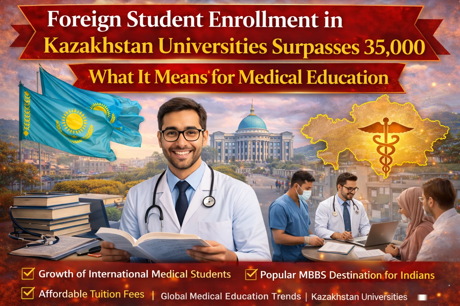 More Than 35,000 Foreign Students Enrolled at Kazakhstani Universities — What This Means for Medical Education?