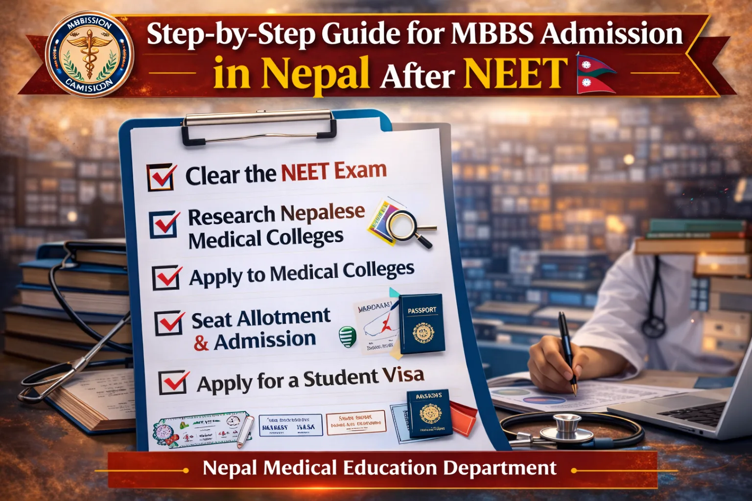 Complete Guide to MBBS Admission in Nepal After NEET 2026 — Details of Procedure