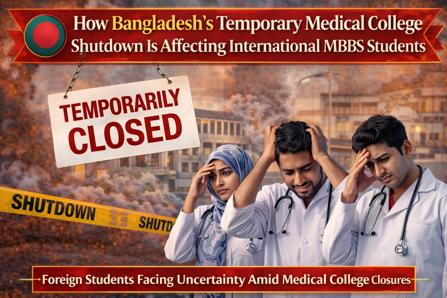 How The Temporary Shutdown Of Bangladesh’s medical colleges Is Impacting International MBBS Students
