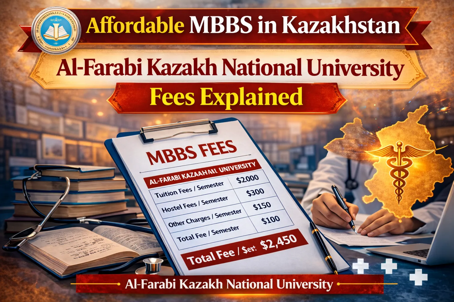 Al-Farabi Kazakh National University MBBS Fees Structure (With Hostels)