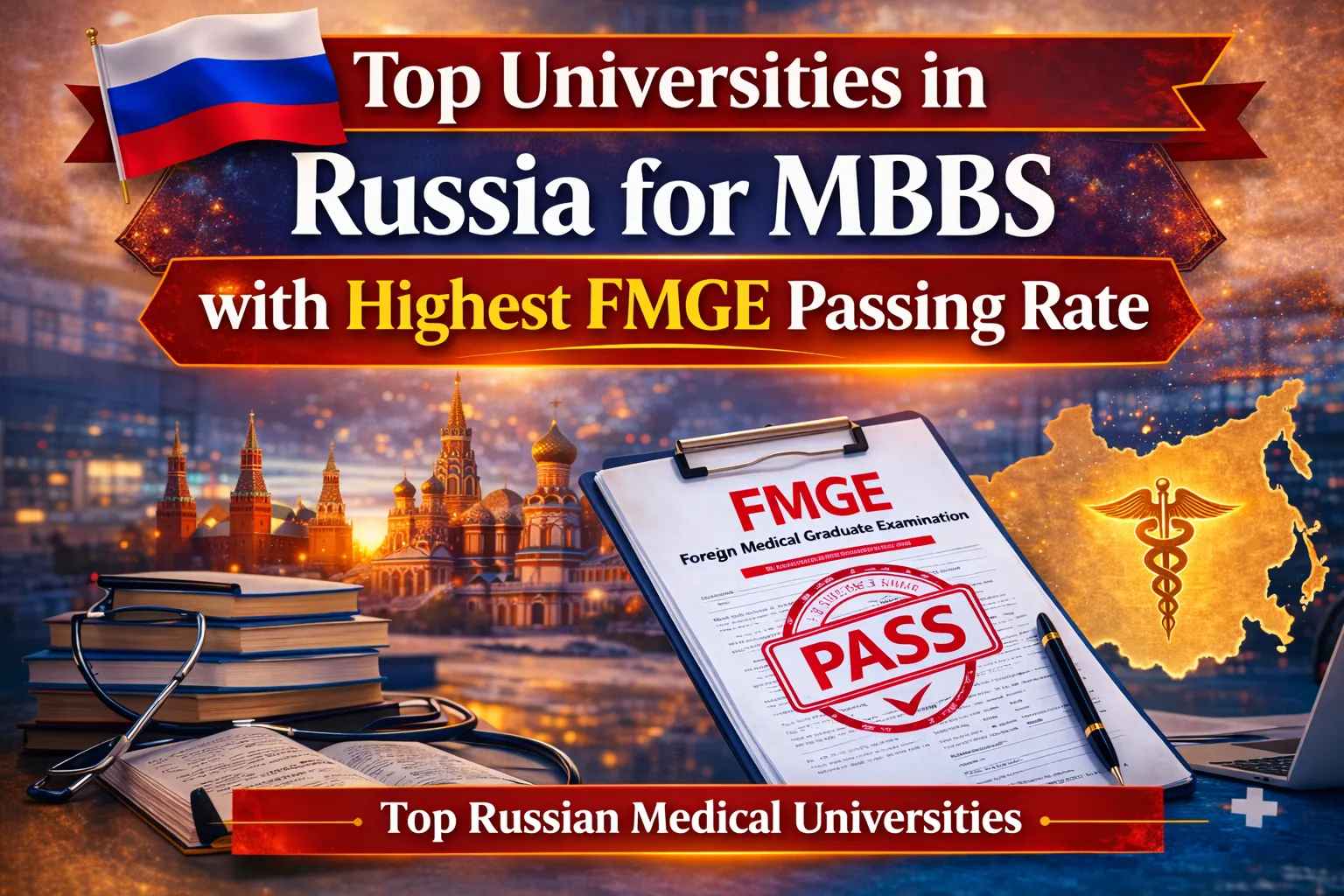 Top Universities in Russia for MBBS with Highest FMGE Passing Rate