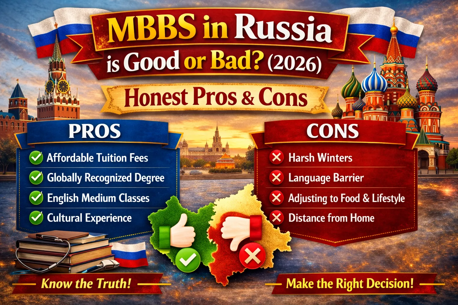 Is MBBS in Russia Good or Bad? (2026) Honest Pros & Cons