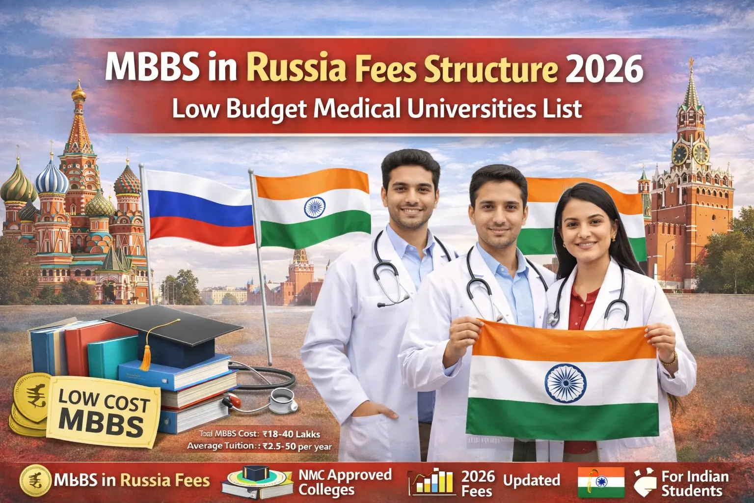 2026 MBBS in Russia Fees Structure: List of Low Budget Medical Universities