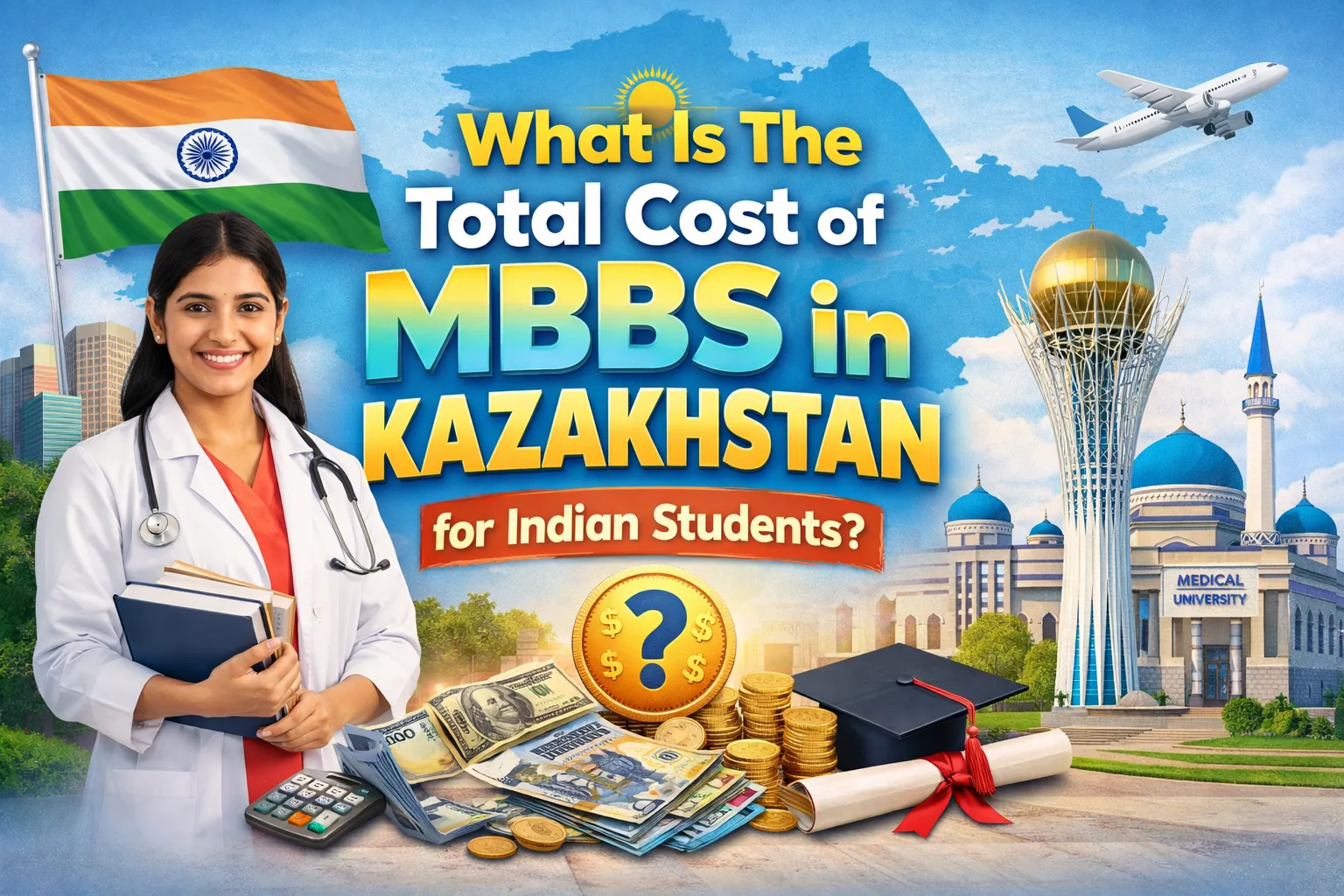 How Much Does MBBS in Kazakhstan for Indian Students Cost in Total?