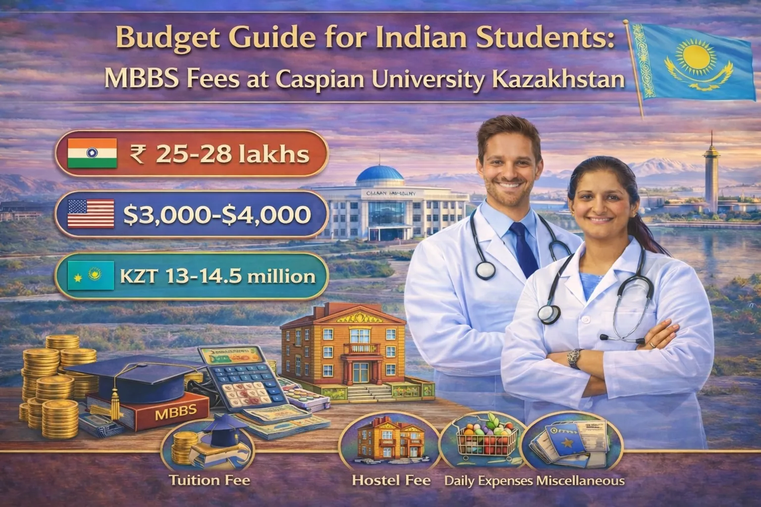 MBBS Fees at Caspian University Kazakhstan: Budgetary Guide for Indian Students