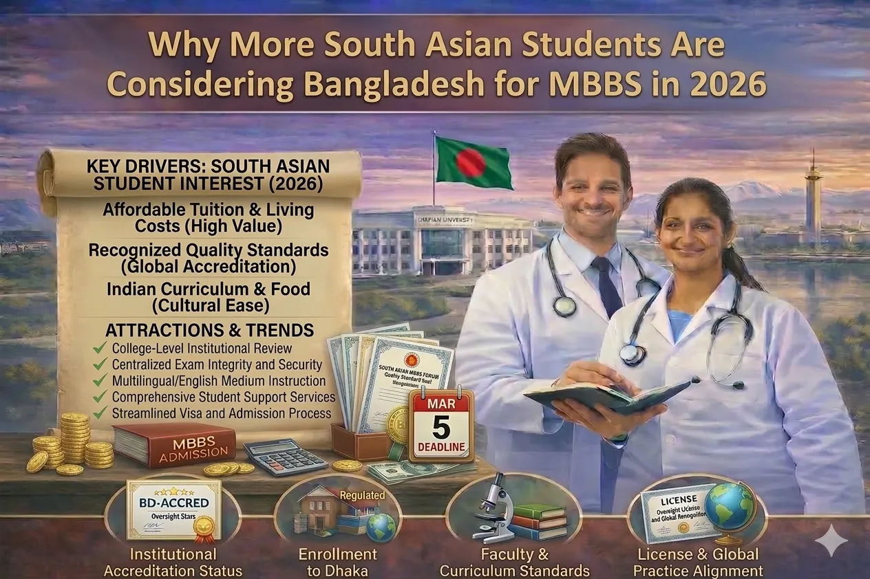 10 Reasons Why More South Asian Students Are Considering Bangladesh For MBBS In 2026