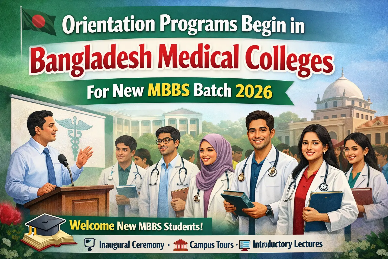 Orientation Programs Begin in Bangladesh Medical Colleges for New MBBS Batch 2026